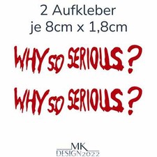 Why so Serious Joker Aufkleber