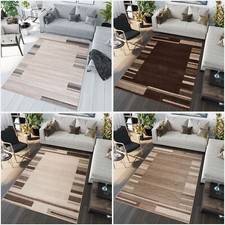 Teppich Kurzflor Modern Grau