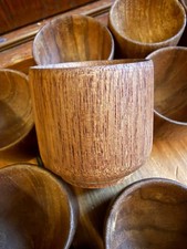 Teakholz eierbecher design - teakholz,