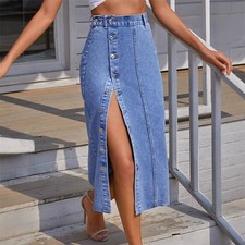 Damen Jeans Rock Damenrock