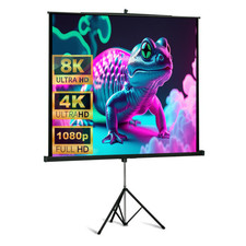 4:3 DELUXX Professional Proview Heimkino Beamer Stativleinwand 152 x 115 4K VP24