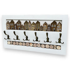 Garderobenleiste Landhausstill 6 Kleiderhaken Holz Scheiben Loft Mietshäuser