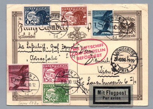 Luftpost graf zeppelin beleg - luftpost,