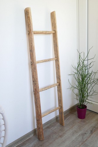 Alte holzleiter 132x37cm - holzleiter,