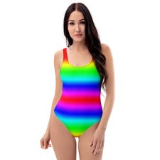 Damen badeanzug bunt ombre - damen,