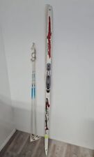 1 Paar Ski DDR Germina Kunststoff mit Skistöcke vintage 180cm #249071