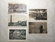 5 schöne AK Ansichtskarten Norderney In den Anlagen Fliegeransicht Schaluppe