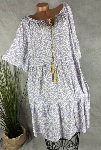 Linie boho sommer kleid - a-linie,