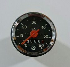 DDR Tachometer 60 km h Chrom Rand Heimtrainer Simson S50 Fahrrad Moped 2/16