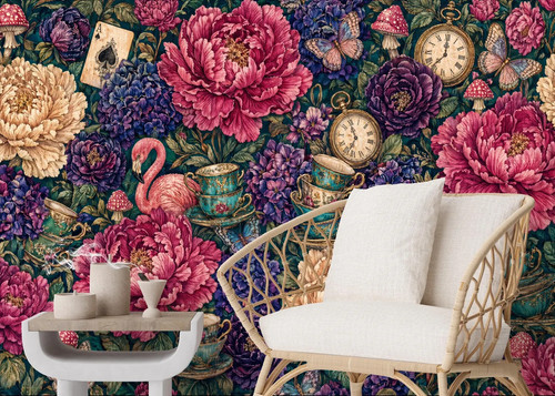 Alice wunderland floral - alice, im
