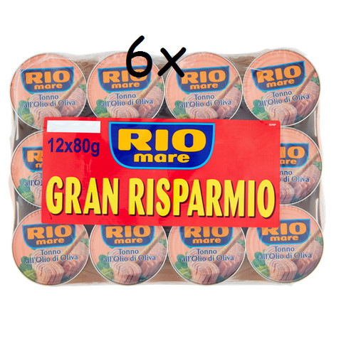 72x 80g rio mare - mare, olio