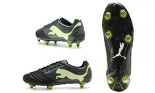 Puma PowerCat 1.12 SG - Schwarz/Schatten/Weiß/Limone