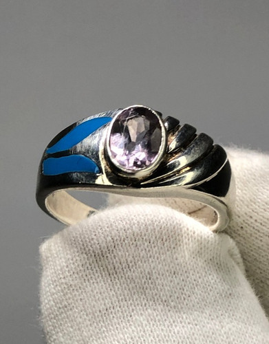 Vintage silberring mit - vintage,