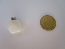 KETTEN ANHÄNGER BERGKRISTALL  1,4 x 1,1 CM SILBERFARBENE ÖSE