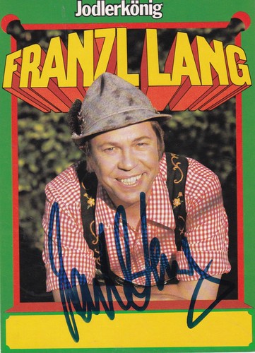 Autogramm franzl lang - -,