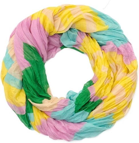 Loopschal streifen bunt - loopschal,