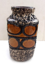 Vintage fat lava vase - vintage,