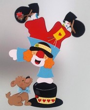 Fensterbild- Tonkarton- Clown