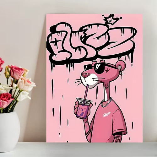 Leinwanddruck pink panther - leinwanddruck,