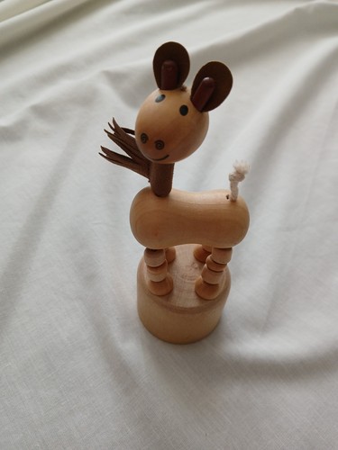 Vintage holz rentier - holz,