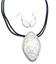Paua abalone schmuck set - abalone,