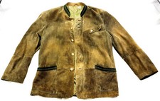 Zeiler Trachten Luxus-Leder-Janker Sämisch gegerbtes Hirschleder 56 XXL