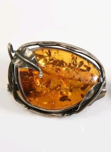 Vintage bernstein brosche - vintage, aus