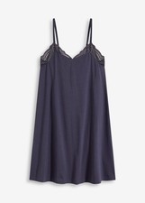 Spaghetti Nachthemd mit Spitze