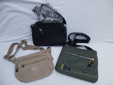 Damentasche Drei modische Umhängetaschen Schwarz Beige Olivgrün SET Schnäppchen