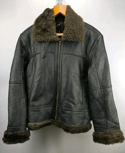 Shearling lederjacke - shearling,