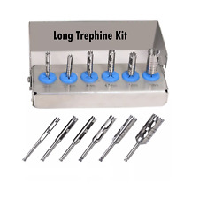Trephinen-Bohrer Set 5tlg. Lange Zahnimplantat-Bohrer Kit Zahnarzt Instrumente