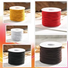 5 Meter Gummiband 1,2 mm Farbwahl Hutgummi Gummikordel Basteln Hut elastisch