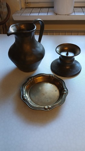 Bronzekrug mit leuchter - mit, und