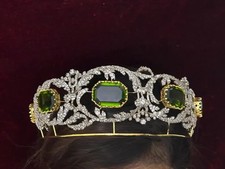 Braut Diadem aus 14K Gelbgold