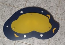 Fischer*Baby/ Kinderdeckenlampe Mond und Sterne in Wolkenform dunkelblau 