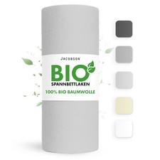 Spannbettlaken 100% BIO Baumwolle Jersey Spannbetttuch Bettlaken Spannbettuch