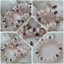 2 LOCULI Kristall Armbänder Armband Armkette ungetragen 