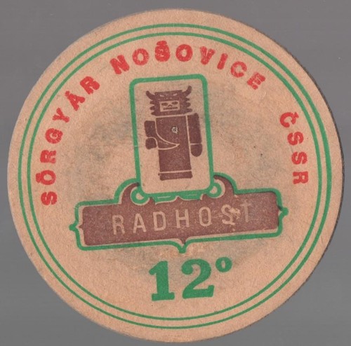 Uralter bierdeckel radegast - bierdeckel,