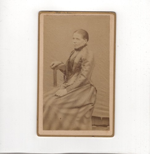 Cdv foto feine dame um - dame,