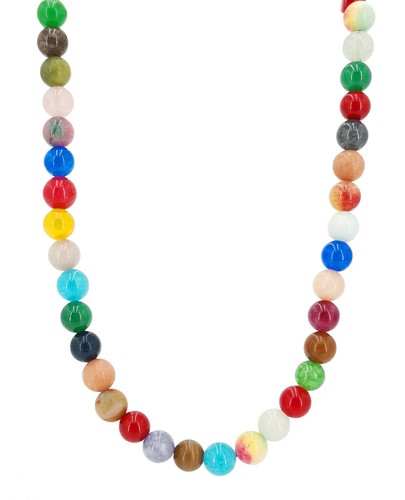 Mehrfarbige edelsteine kette - edelsteine,