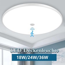 LED Deckenleuchte mit Bewegungsmelder Deckenlampe Sensor Lampe Treppenleuchte DE