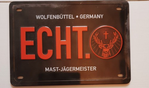 Jägermeister blechschild - jägermeister,