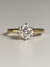 Solitär Brillant Ring , 1,21