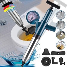 4-In-1 Toiletten 8 Bar Abflussreiniger Pumpe Hochdruck Pressluft Rohrreiniger