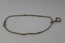 original antike Uhrenkette um 1900 versilbert Nickel Gentleman vintage edel 