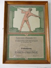 Ehren urkunde aus - ehren-urkunde, 1926