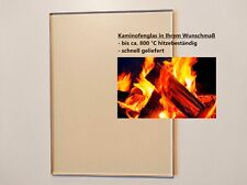 Kaminscheibe Ofenglas Feuerfestes Kaminglas Hitzeschutzglas Zuschnitt auf Maß