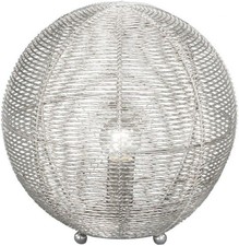Tischlampe Tischleuchte Kugel Drahtkugel ALOMA 1xE14 Ø 25cm