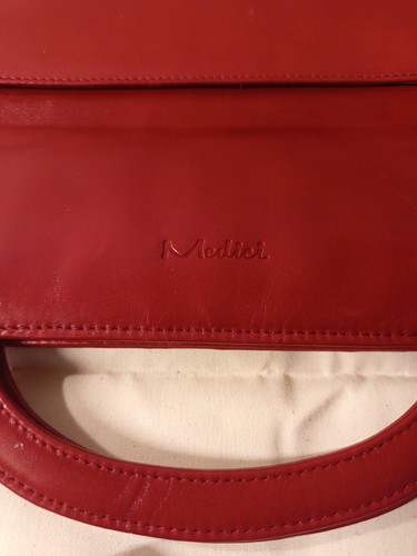 Medici leder handtasche rot - leder,