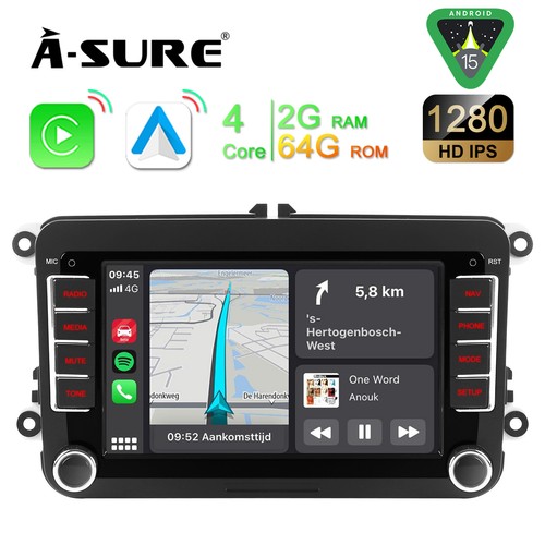 2din polo 64g android 15 - 6r,